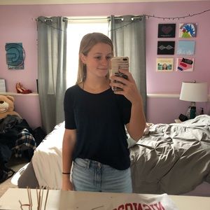 Navy Blue Boyfriend T-shirt